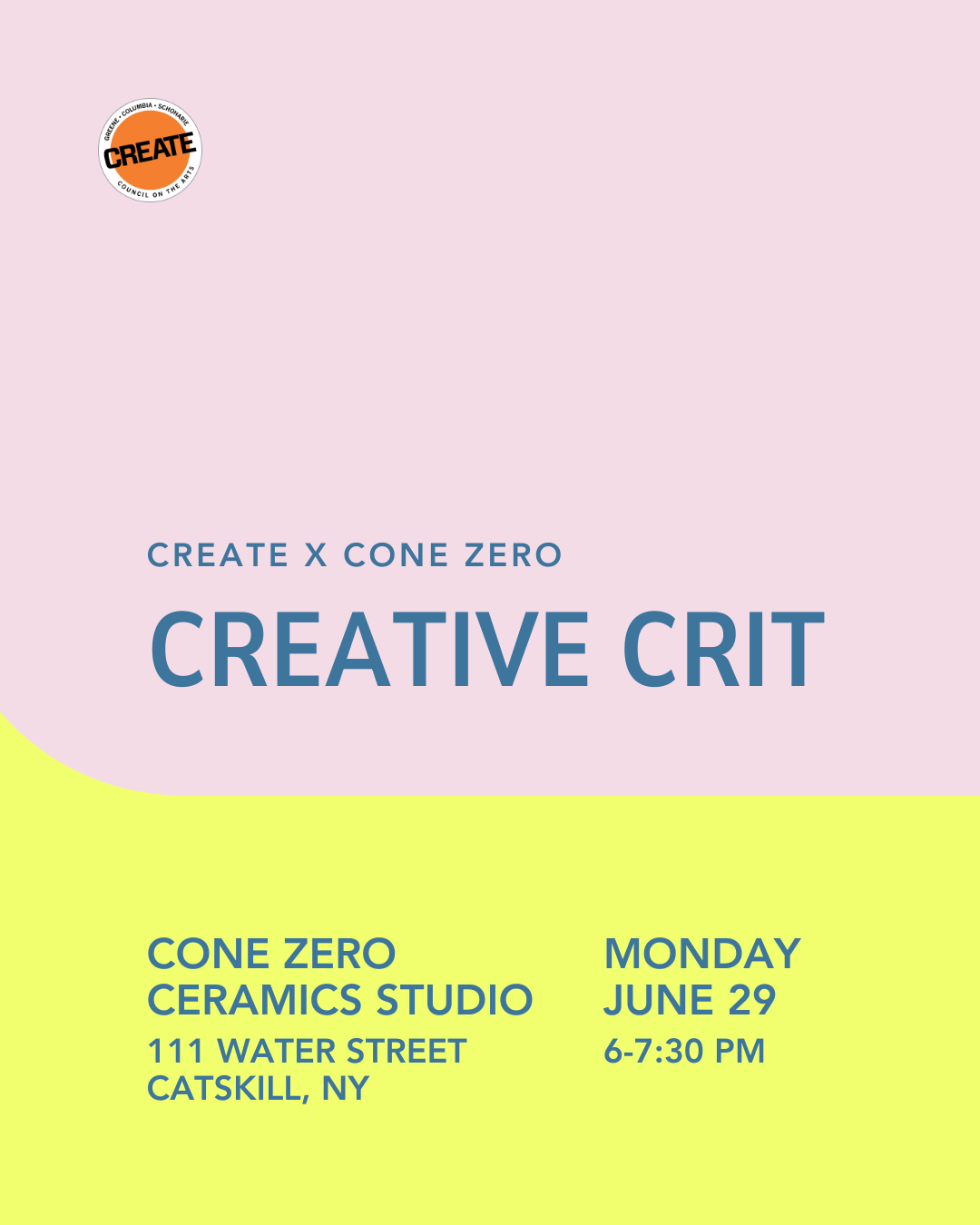 Creative Crit - Cone Zero - CREATE Council