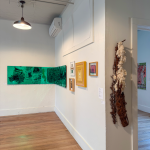 Installation view of SEEN SCENES (June 5-28, 2026), CREATE Member show at the Kinderhook Knitting Mill, Kinderhook NY