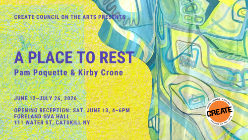 Web Banner A Place to Sit Pam Poquette Kirby Crone CREATE Council on the Arts