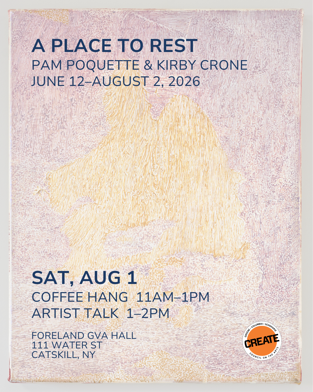 CREATE Council on the Arts - Pam Poquette & Kirby Crone - Artist Talk 2