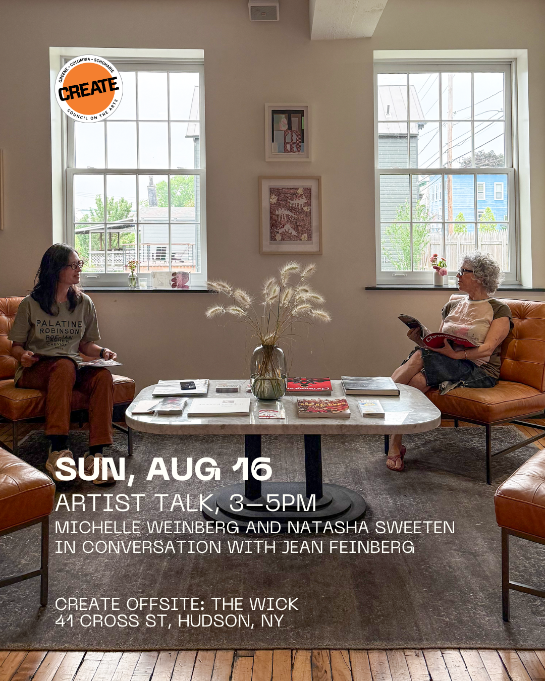 CREATE Council on the Arts - Artist Talk with Natasha Sweeten and Michelle Weinberg
