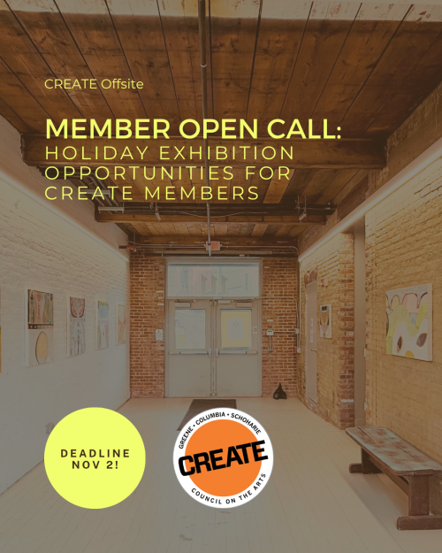 CREATE Council on the Arts - Member Open Call 1